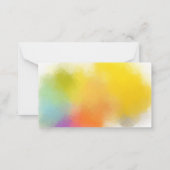 Kleurrijke Abstracte lege Sjabloon Elegant Custom (Achterkant)