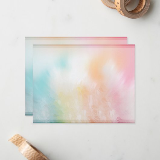 Kleurrijke Abstracte lege Sjabloon Moderne elegant (Voorkant / Achterkant in situ)