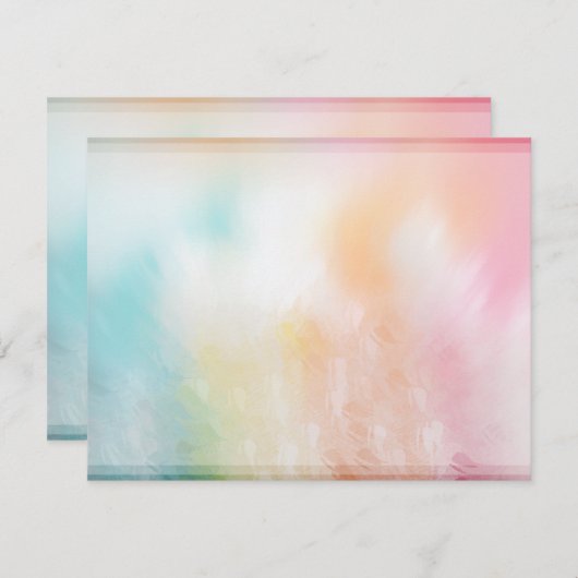 Kleurrijke Abstracte lege Sjabloon Moderne elegant (Voorkant / Achterkant)