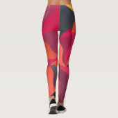 Kleurrijke Abstracte Leggings (Achterkant)