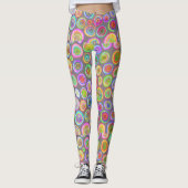 Kleurrijke Abstracte Leggings (Voorkant)