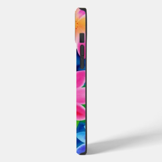 Kleurrijke Abstracte lentebloemen Case-Mate iPhone Case (Achterkant / Links)