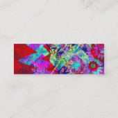 Kleurrijke Abstracte libellen Visitekaartjes (Achterkant)