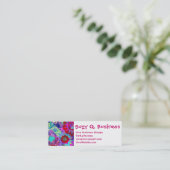 Kleurrijke Abstracte libellen Visitekaartjes (Staand voorkant)