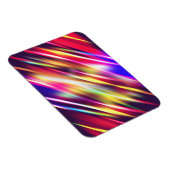 Kleurrijke abstracte lijnen throw kussen iPhone ho Magneet (Rechterzijde)