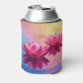 Kleurrijke Abstracte Lotus Flowers Blikjeskoeler (Blikje Achterkant)