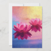 Kleurrijke Abstracte Lotus Flowers Kaart (Voorkant)