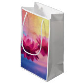 Kleurrijke Abstracte Lotus Flowers Klein Cadeauzakje (Achterkant Gekanteld)