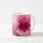 Kleurrijke Abstracte Lotus Flowers Koffiemok (Voorkant rechts)