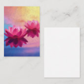 Kleurrijke Abstracte Lotus Flowers Notitiekaartje (Voorkant / Achterkant)