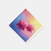 Kleurrijke Abstracte Lotus Flowers Servet (Hoek)