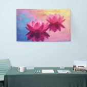 Kleurrijke Abstracte Lotus Flowers Spandoek (Beurs)