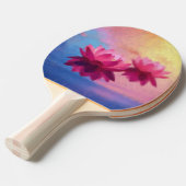 Kleurrijke Abstracte Lotus Flowers Tafeltennisbatje (Voorkant Gekanteld)