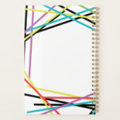 Kleurrijke Abstracte maandelijkse weekplanning van Planner (Achterkant)