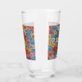 Kleurrijke Abstracte madeliefjes #26 Glas (Rechts)
