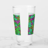 Kleurrijke Abstracte madeliefjes #27 Glas (Links)