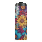 Kleurrijke Abstracte madeliefjes #46 - Thermosbeker (Voorkant)