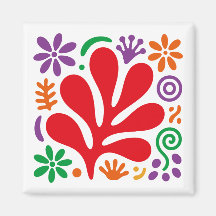 Kleurrijke Abstracte Magneet Bloemrijke Matisse St