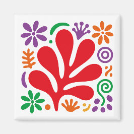 Kleurrijke Abstracte Magneet Bloemrijke Matisse St