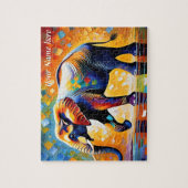 Kleurrijke Abstracte Majestic Elephant Legpuzzel (Verticaal)