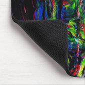 Kleurrijke Abstracte Man olie op Canvas Muismat (Hoek)