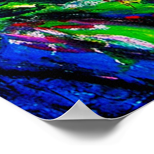 Kleurrijke Abstracte Man olie op Canvas Poster (Hoek)