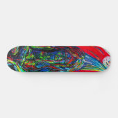 Kleurrijke Abstracte Man olie op Canvas Skateboard (Horizontaal)