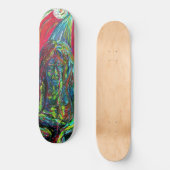 Kleurrijke Abstracte Man Olie Schilderkunst Kunst Skateboard (Voorkant)