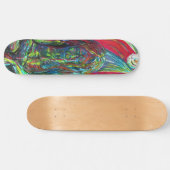 Kleurrijke Abstracte Man Olie Schilderkunst Kunst Skateboard (Horizontaal)