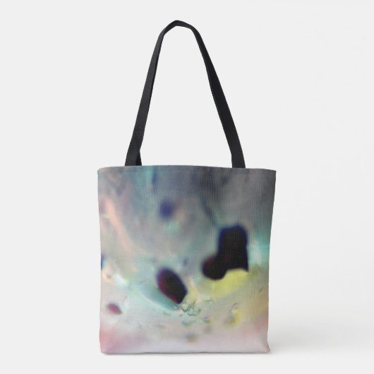 Kleurrijke abstracte marmerpastel tote bag (Achterkant)