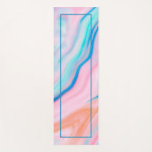 Kleurrijke abstracte marmersteen voor het roostere yogamat (Voorkant)