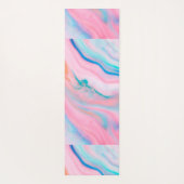 Kleurrijke abstracte marmersteen voor het roostere yogamat (Achterkant)