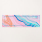 Kleurrijke abstracte marmersteen voor het roostere yogamat (Voorkant (horizontaal))