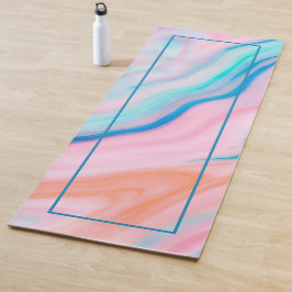 Kleurrijke abstracte marmersteen voor het roostere yogamat