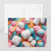 Kleurrijke Abstracte marshmallows Briefkaart (Voorkant / Achterkant)
