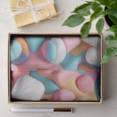Kleurrijke Abstracte marshmallows Tissuepapier (Geschenk)