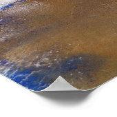 Kleurrijke abstracte, minimale bewerkbare jouw tek poster (Hoek)