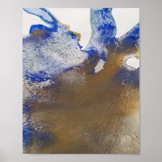 Kleurrijke abstracte, minimale bewerkbare jouw tek poster (Voorkant)