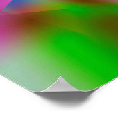 Kleurrijke abstracte, minimale bewerkbare jouw tek poster (Hoek)