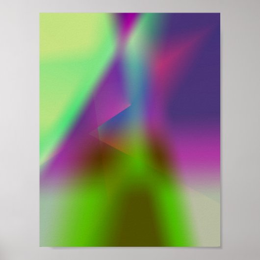 Kleurrijke abstracte, minimale bewerkbare jouw tek poster (Voorkant)