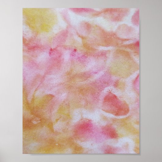 Kleurrijke abstracte, minimale bewerkbare jouw tek poster (Voorkant)