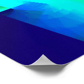 Kleurrijke abstracte, minimale bewerkbare jouw tek poster (Hoek)