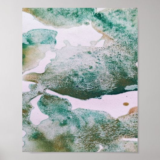 Kleurrijke abstracte, minimale bewerkbare jouw tek poster (Voorkant)