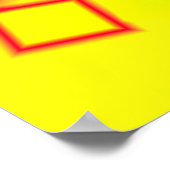 Kleurrijke abstracte, minimale bewerkbare jouw tek poster (Hoek)