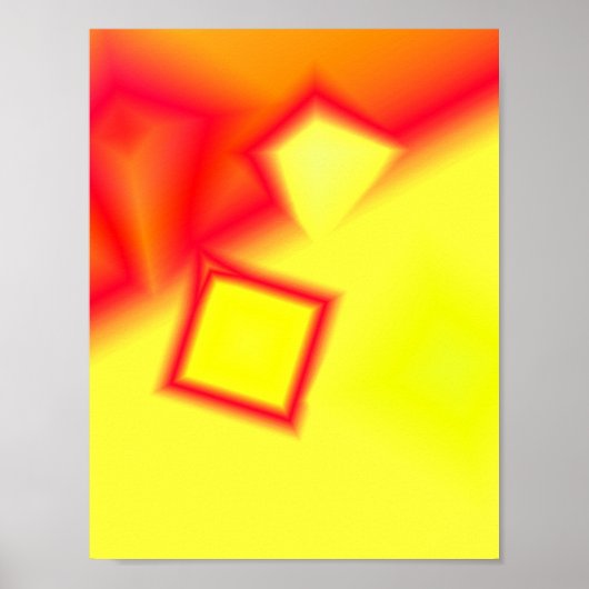 Kleurrijke abstracte, minimale bewerkbare jouw tek poster (Voorkant)