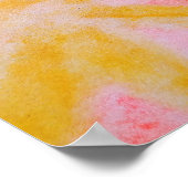 Kleurrijke abstracte, minimale bewerkbare jouw tek poster (Hoek)