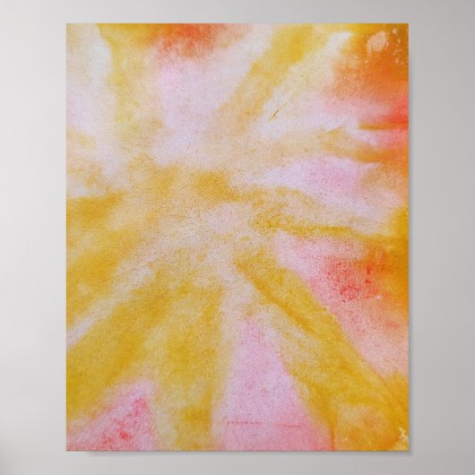 Kleurrijke abstracte, minimale bewerkbare jouw tek poster (Voorkant)