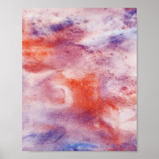 Kleurrijke abstracte, minimale bewerkbare jouw tek poster (Voorkant)