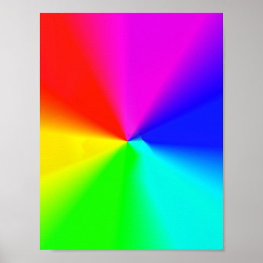 Kleurrijke abstracte, minimale bewerkbare jouw tek poster (Voorkant)