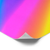 Kleurrijke abstracte, minimale bewerkbare jouw tek poster (Hoek)